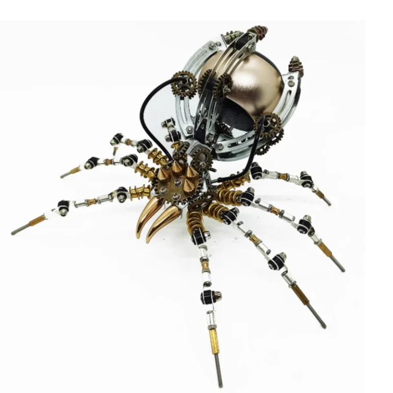 

3D Puzzles Metal Spider Model Kit Mechanical Insects Puzzle Toy With Assemble Tools DIY Assembly Toys for Kids Adults Gift