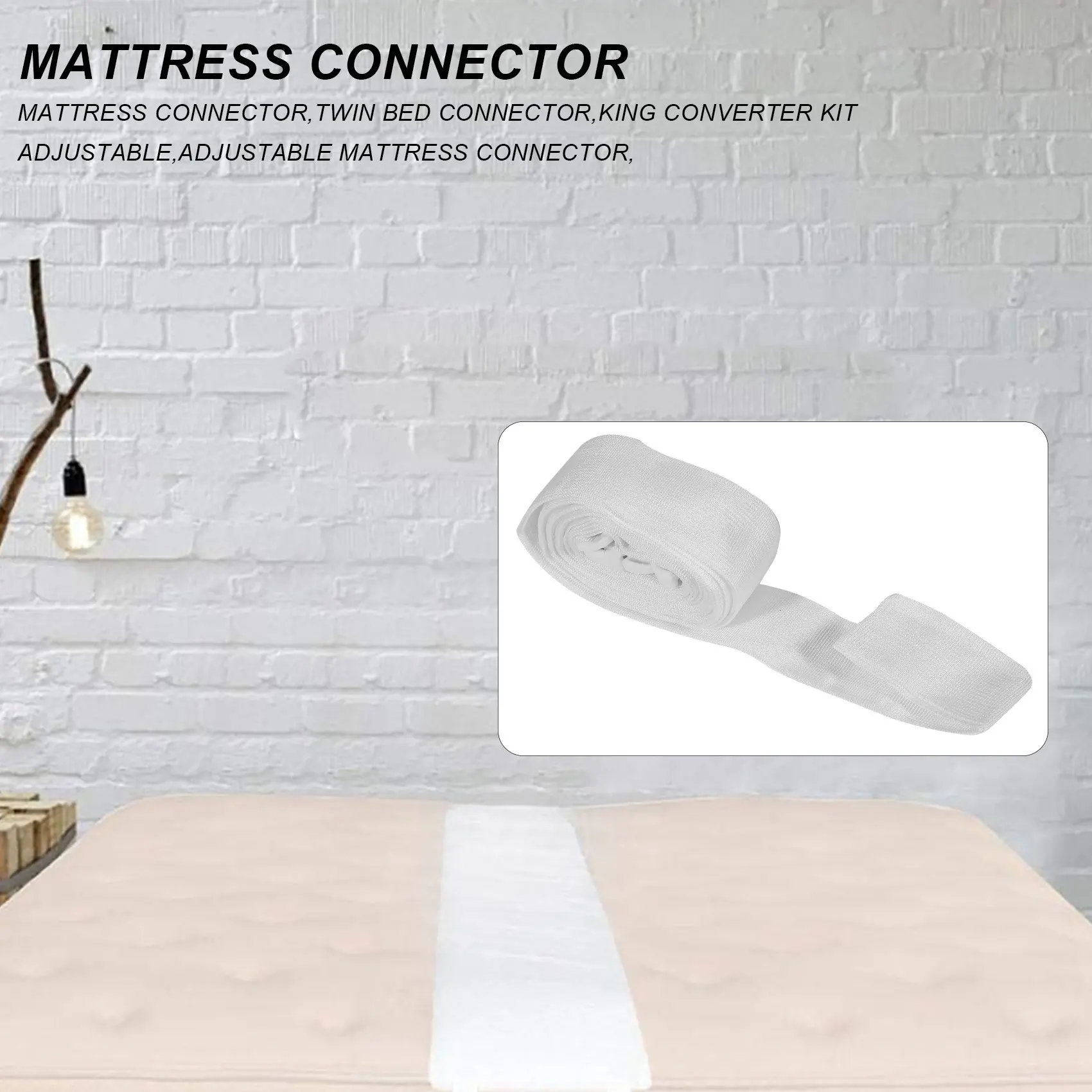 Connecteur de matelas réglable pour lit double, pont de lit, kit de convertisseur, remplissage d'espace