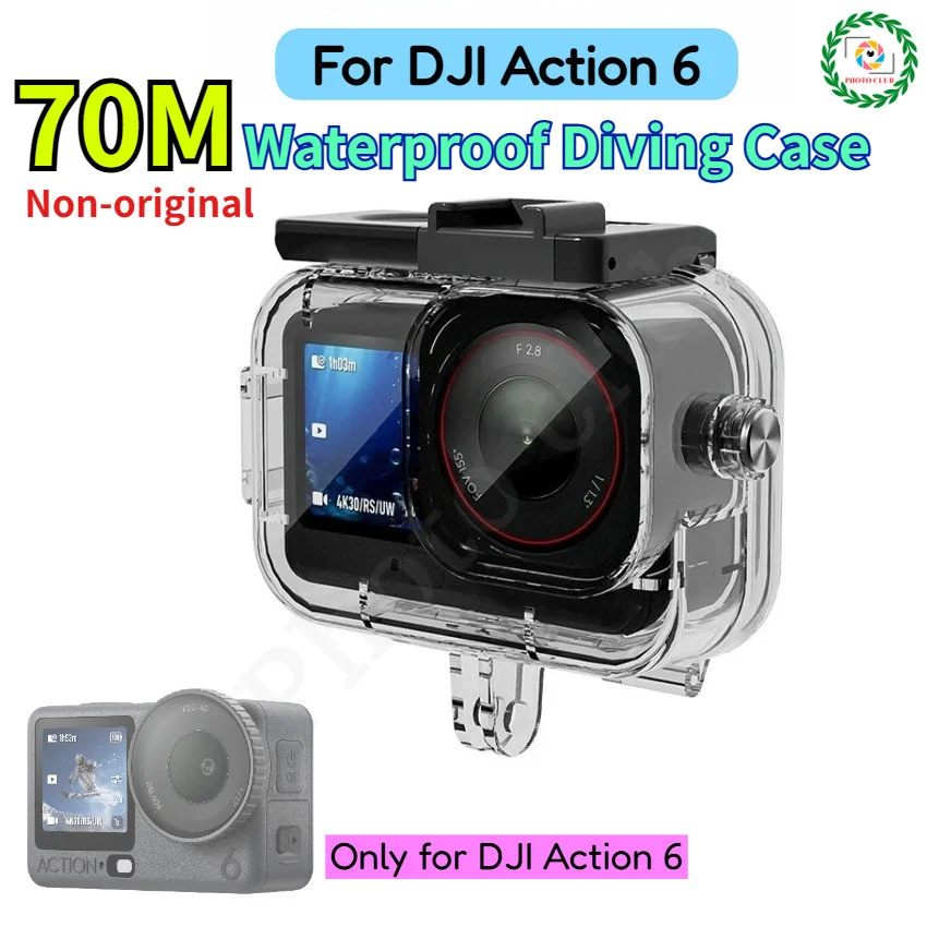 

Водонепроницаемый чехол для дайвинга DJI Osmo Action 6, защитный чехол для подводной воды, чехол для дайвинга, аксессуары для дайвинга dji action 6, аксессуары для дайвинга
