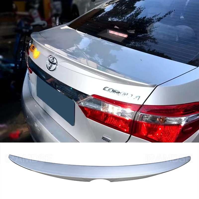 Glossy Black Spoiler for Toyota Corolla 2014 - 2018 Car Rear Trunk Wing ABS Material Accessorie