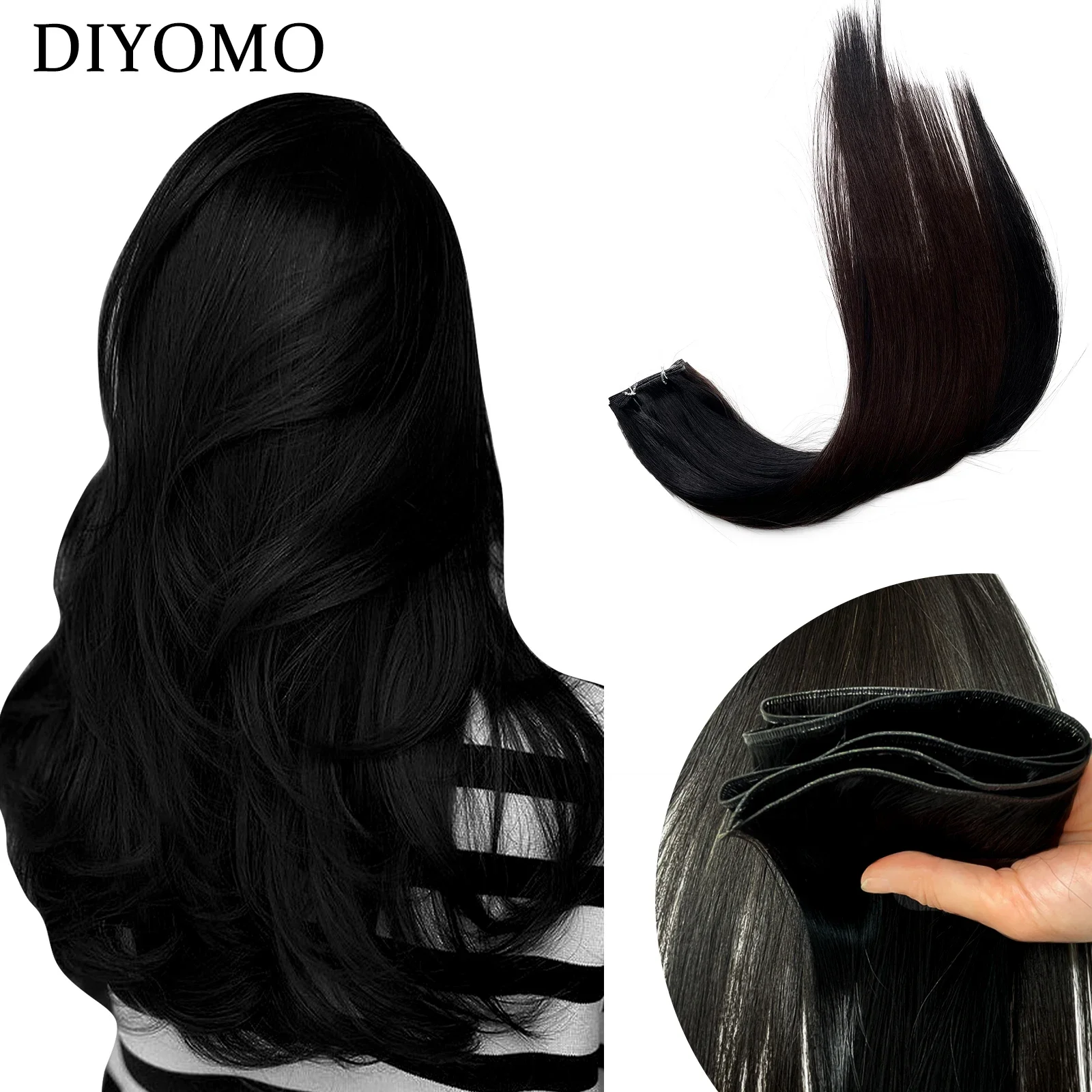 diyomo-capelli-lisci-extension-di-capelli-umani-ciocche-di-capelli-umani-remy-brasiliani-cucite-su-una-base-per-extension-100-grammi-capelli-naturali