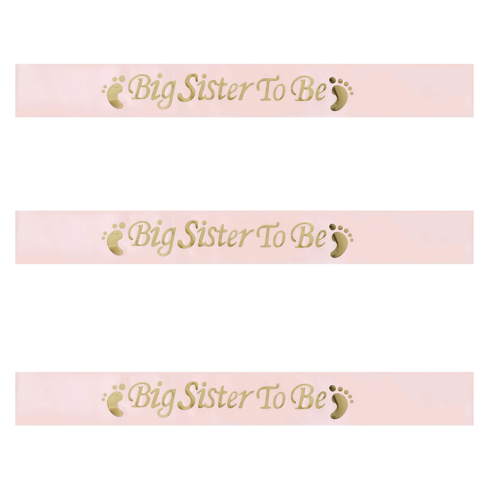 

3 Pcs Ceremonial Belt Party Sash Supply Waist For Birthday Printing Letter Sashes Baby Supplies
