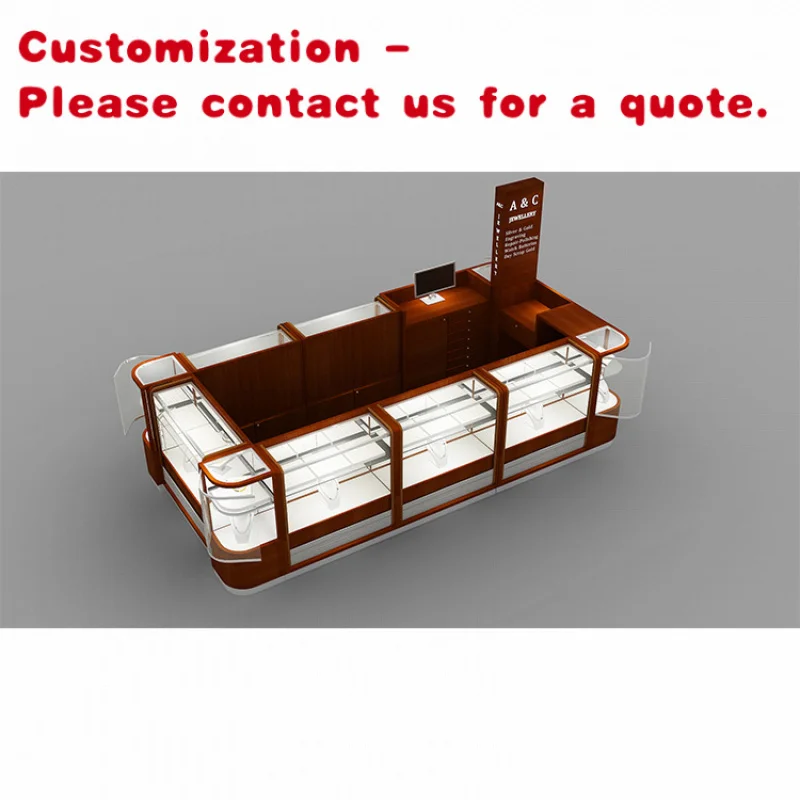 

custom.Hot Selling Popular Design Display Custom Jewelry Display Shiny Shopping Mall Jewelry Kiosk
