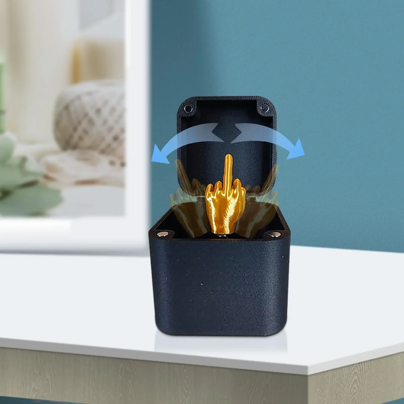 عيد الميلاد مثيرة للاهتمام المزحة هدية الاصبع الأوسط في صندوق عيد الميلاد مضحك الهدايا الإبداعية مكتب عمل الديكور ديكور المنزل