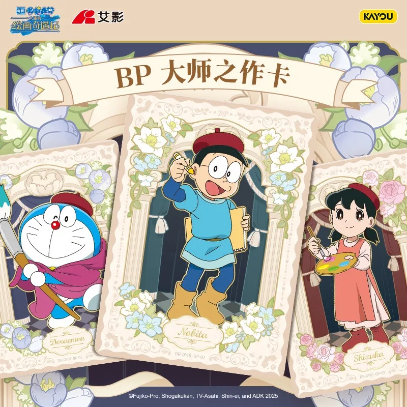 KAYOU Authentic Doraemon Card DaXiong's Painting Adventure and Shadow Bag Kawaii Anime Peripheral Collection Card Gift