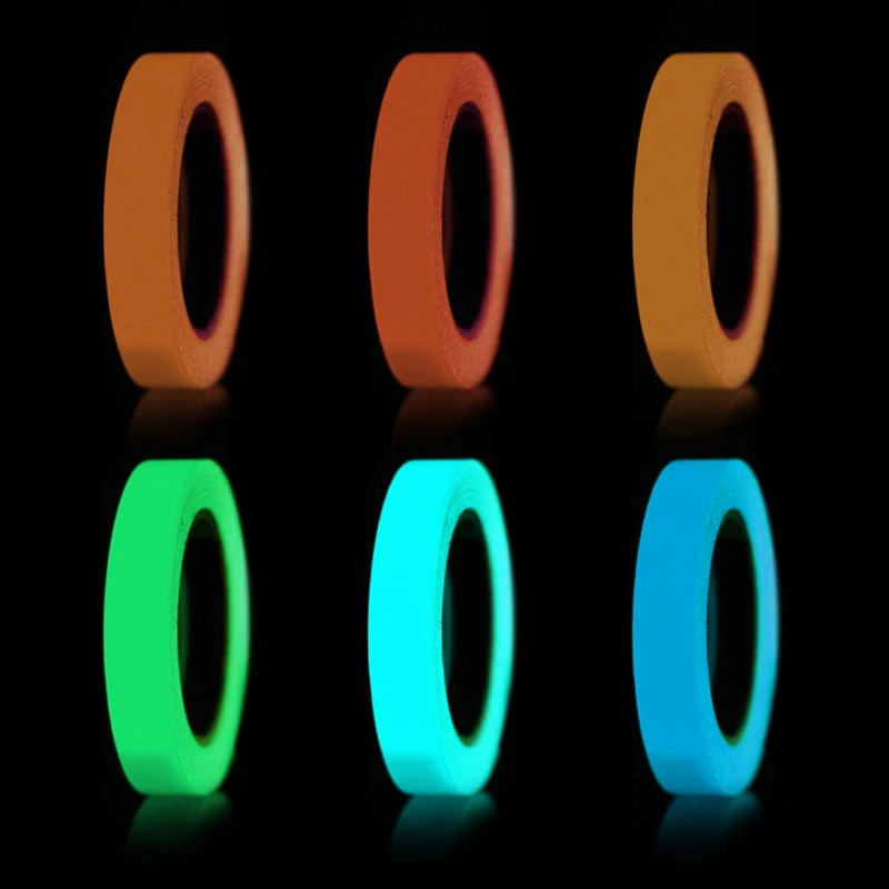 1m Glow In The Dark Warning Luminous Fluorescent Night Self-adhesive Sticker Safety Warning Decoration Home Kitchen