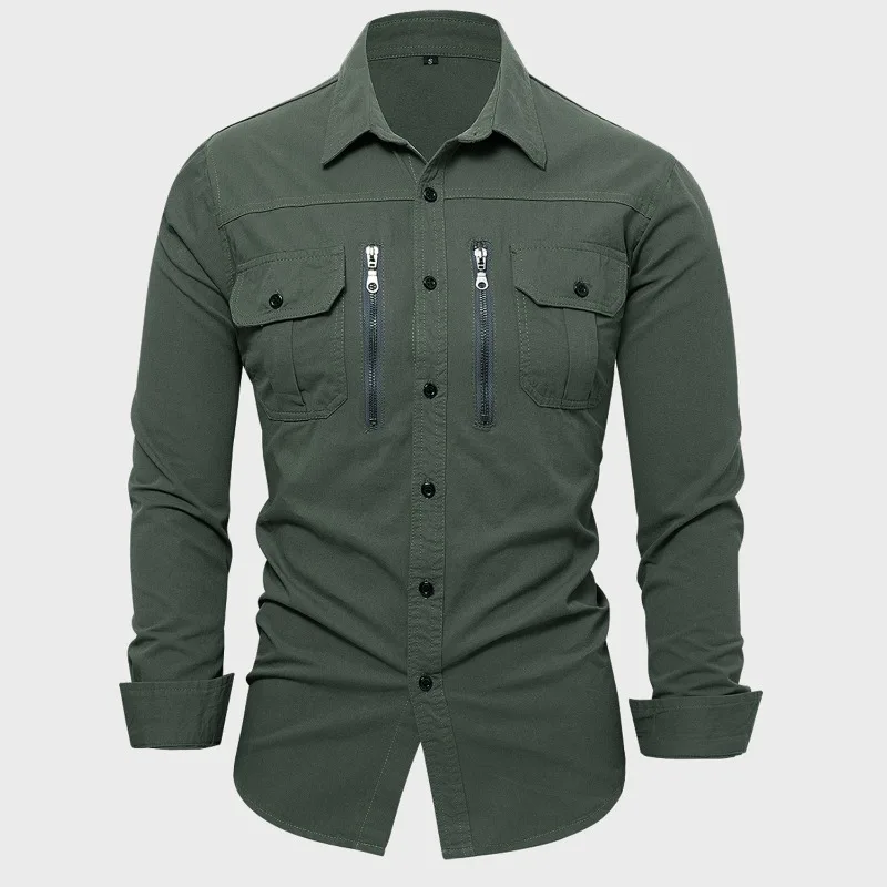 Thumbnail 3 - #3 New Mens Cargo Pocket Shirts Arrivals