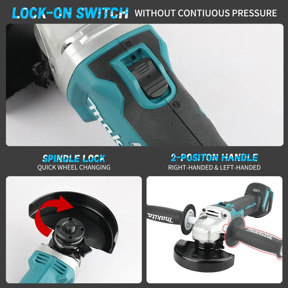 2025 DGA504 18 فولت أدوات كهربائية أداة طاحونة أدوات كهربائية لاسلكية طاحونة زاوية طاحونة فرش ساندر زاوية