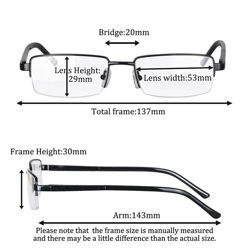 SHINU Myopia Glasses Men Reading Glasses Prescription graduated glasses man astigmatism myopia half frame eyewear customized