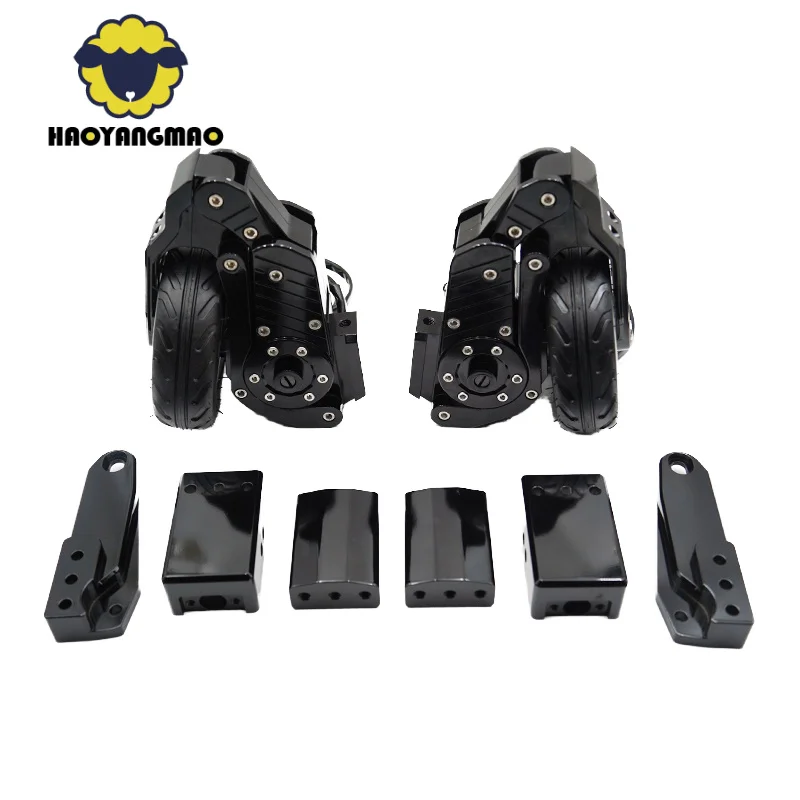 HYMOTO Chrome Motorcycle for Gold Wing GL1500 Auxiliary Parking Riding Start Gear with Legup Bracket Frame Landing Wheels