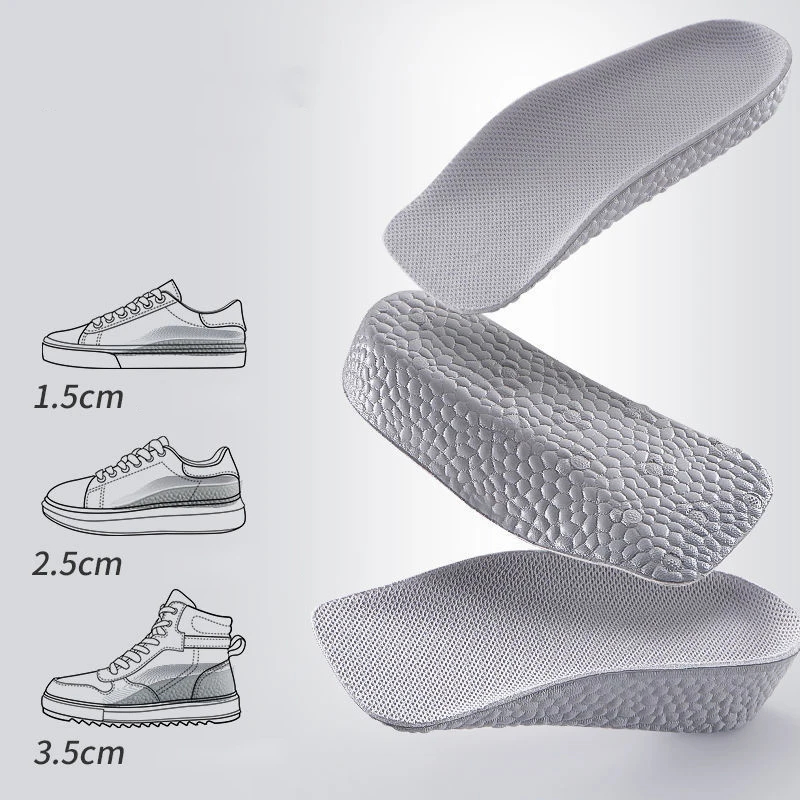 Height Increase Insoles for Shoes Flat Feet Arch Support Orthopedic damping Insoles invisible Heel Lift Memory Foam Shoe Pads