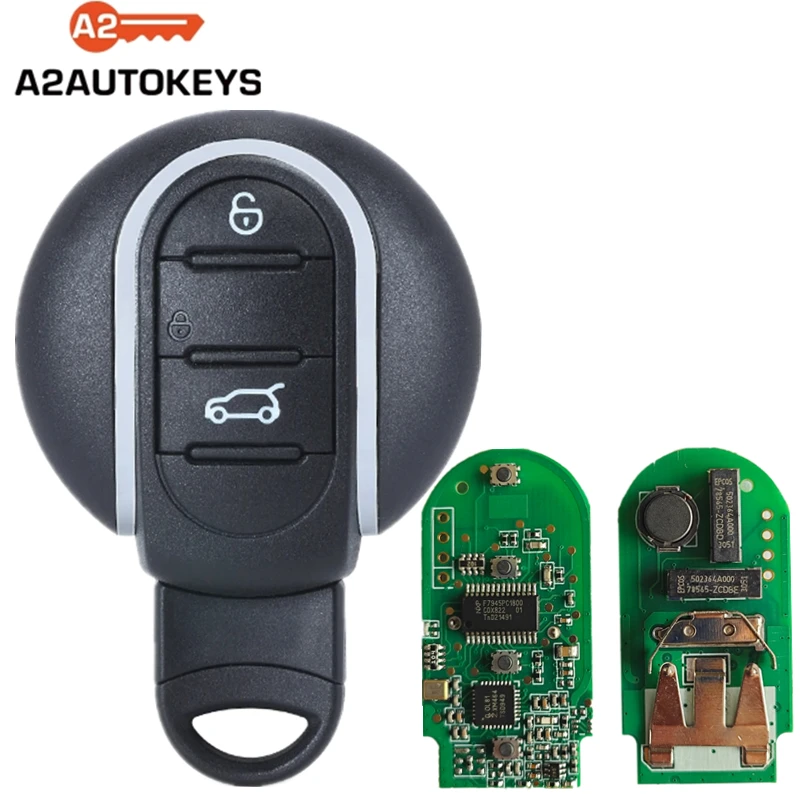 A2AUTOKEYS 3 Buttons 315/433/868MHZ PCF7945 Chip Smart Remote Key For BMW Mini Cooper F54 F55 F56 F57 F60 2015 2016 2017 2018