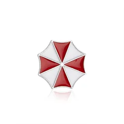 Umbrella Corperation Badge Metal Enamel Symbol Pin Brooch for Women Men Clothes Collar Trendy Fashion Insignia Wholesale