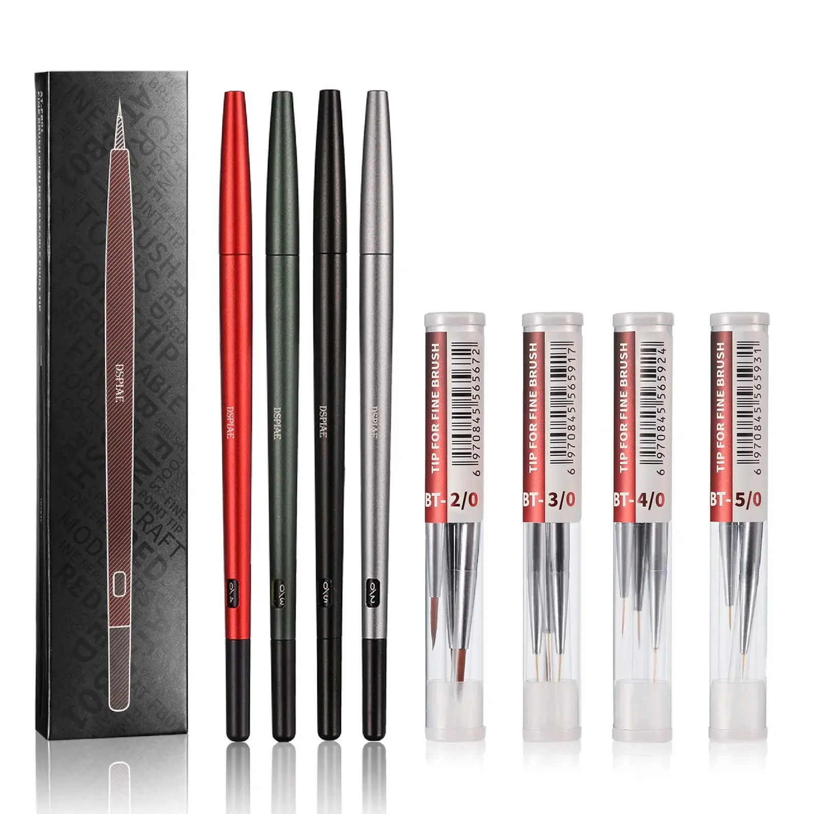 DSPIAE Aluminium Alloy AT-FB Pen Black Red Green Gray