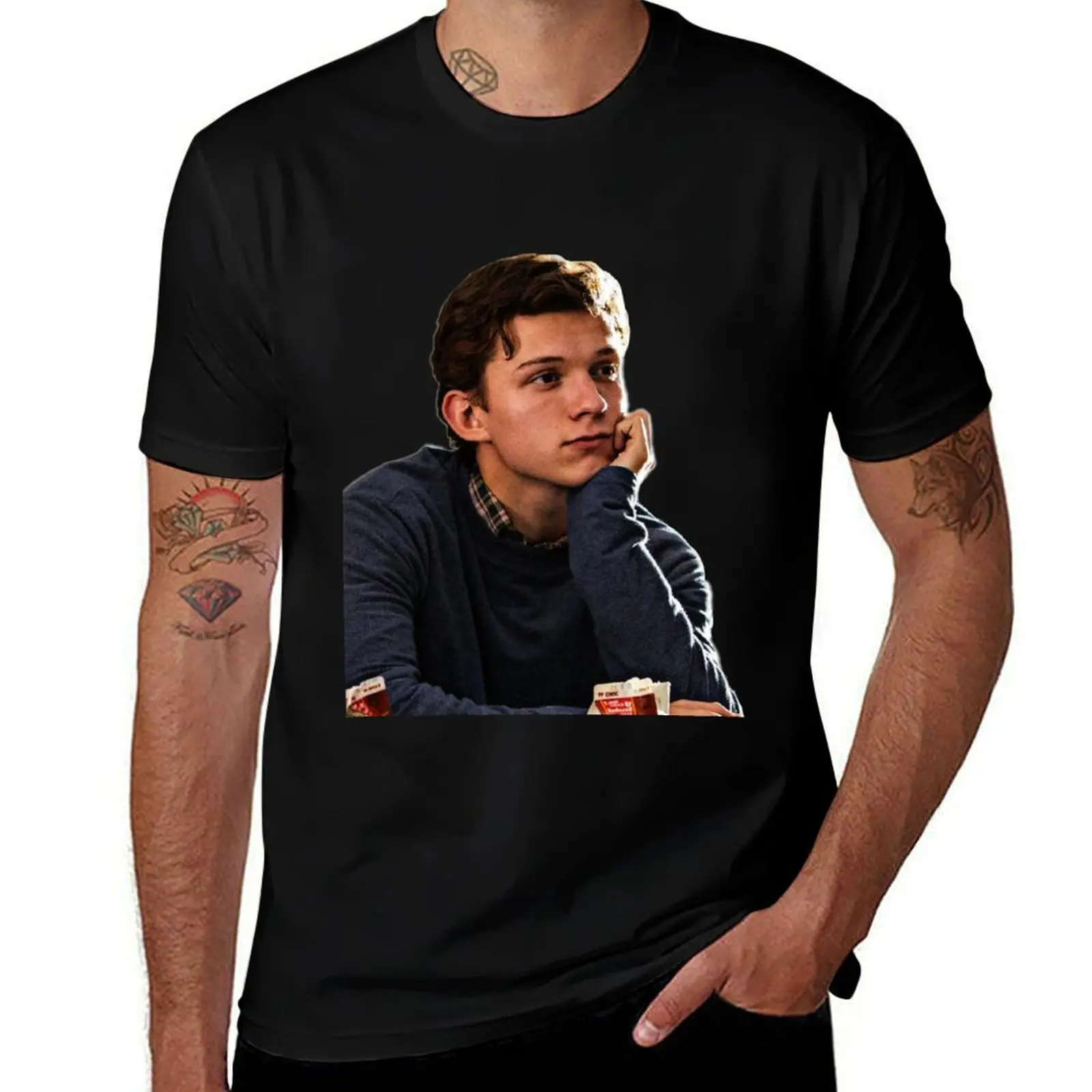 

tom holland T-Shirt man graphic t shirt mens graphic t shirts