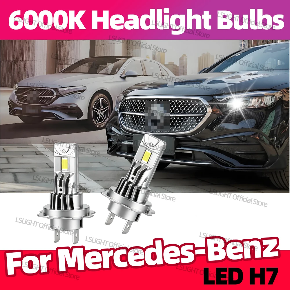 

2x светодиодные автомобильные фары H7 30000LM для Mercedes-Benz W168 W169 W176 W204 W205 A209 C207 C209 W246 W211 X156 X164 X166 W166 W251 W221