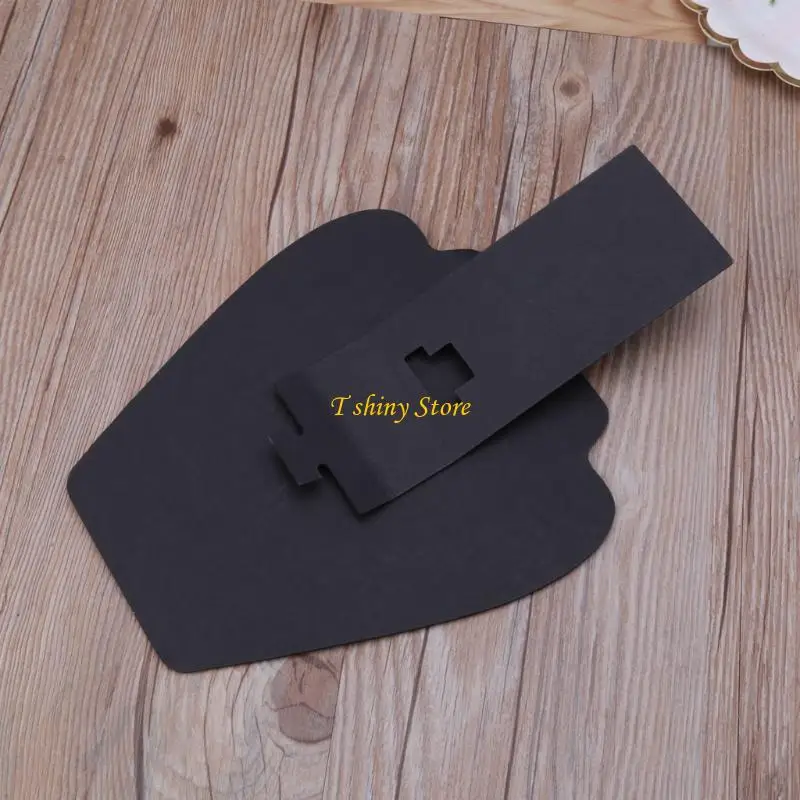 N58F 7.5 인치 블랙 벨벳 귀걸이 목걸이 보석 주최자 디스플레이 스탠드 강화 브래킷 보석 홀더 랙