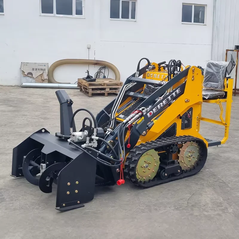 Hicosman Electric Snow Blower Attachments with Pump Core Component for Mini Skid Steer Loader