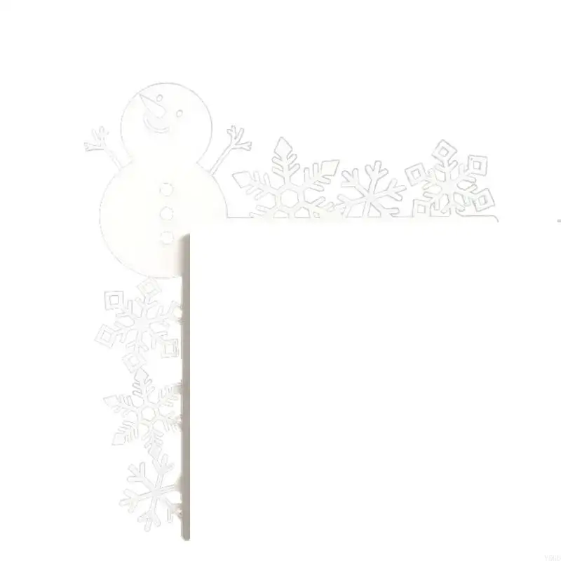 Y5GD Upgrades Metall Christmas Door Corner Decors mit einzigartigen Designs Langer SERVE
