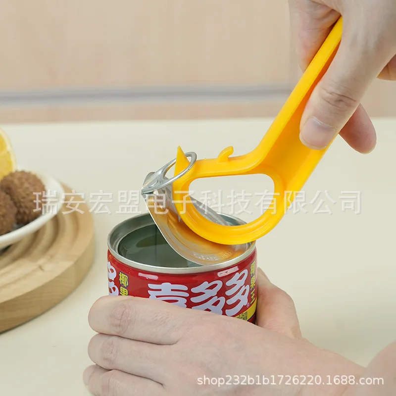 

Ring-pull can opener for easy opening