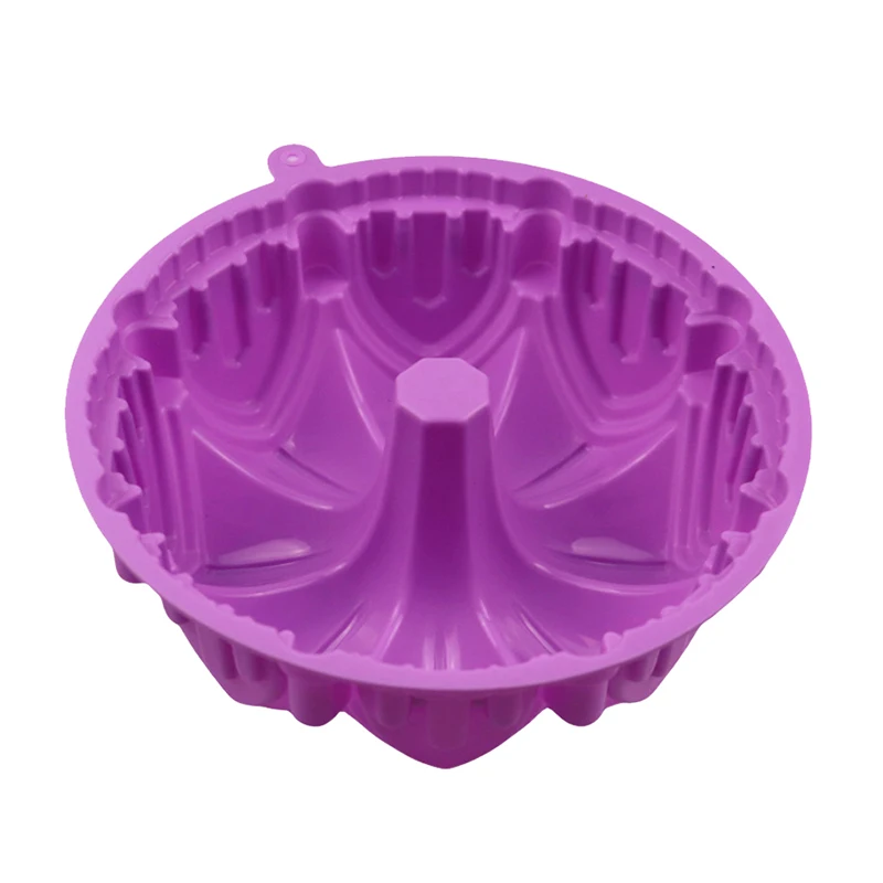 1Pc Big Crown Castle Shape Silicone Mold DIY 3D Birthday Cake Pan Decorating Tools Large Bread Fondant DIY Baking Pastry Tool