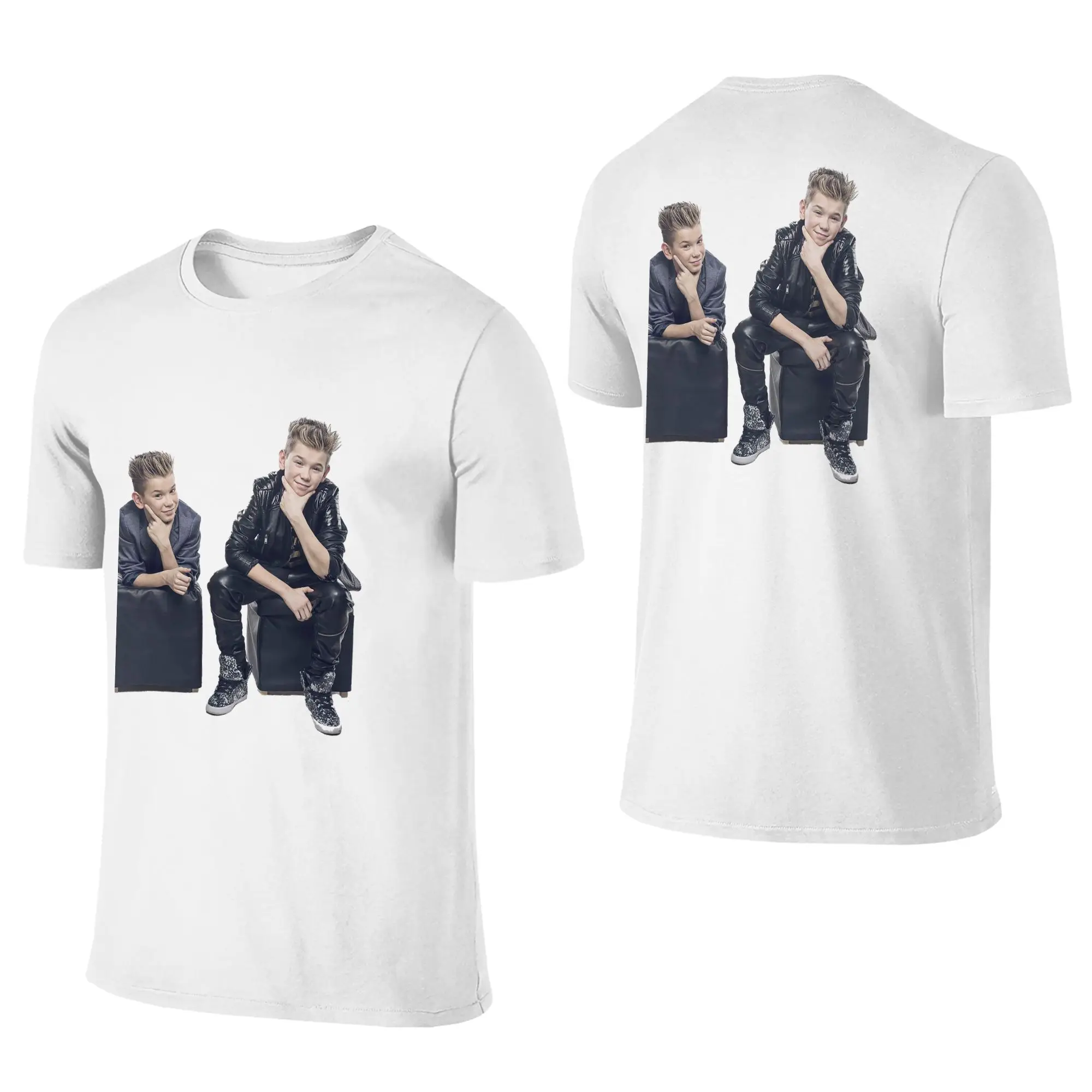 100% Cotton Marcus And Martinus Sweden Norway Eurovision T-Shirt Men's Double Sided T Shirt Men Crew Neck Summer Shirts Tops