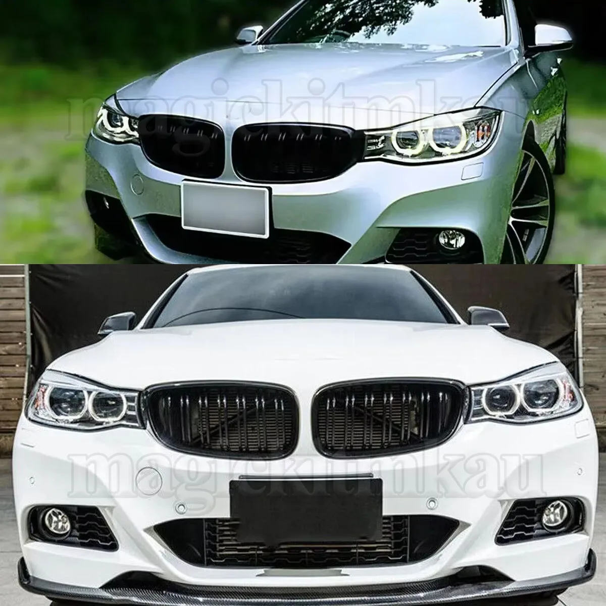 

Replace FOR BMW F34 Car Grill 3 SERIES GT GRAN TURISMO 2012 2013 2014 2015 2016 2017 2018 FRONT KIDNEY GRILL GRILLE GLOSS BLACK