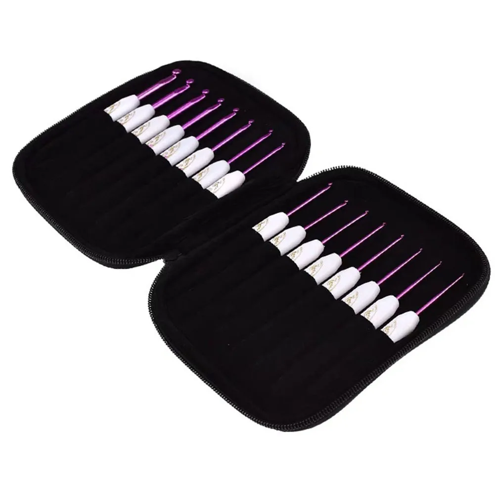 

16PCS Aluminum Knitting Needles Metal Crochet Set Hook Weave Sweater DIY Hand Craft Yarn Sewing Needle Sewing Tools