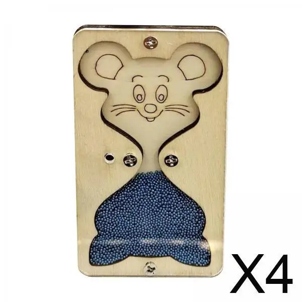 

4x Busy Boards Accessories Hourglass, Montessori Toy, Basic Motor Skills for Kids, 1-2 Years Old, Sensory Toys Indoor Play Game