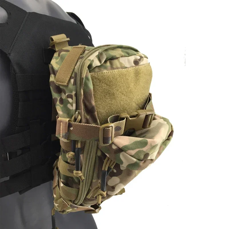 حقيبة ظهر Airsoft صغيرة للترطيب حقيبة ظهر للترطيب حقيبة هجومية مولي أكياس مياه رياضية خارجية تكتيكية #6