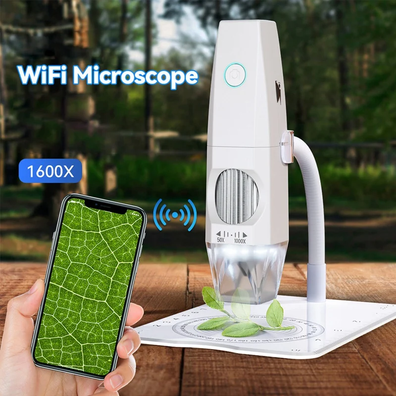 

2MP 1080P Wifi Electron Microscope USB Mobilephone Computers Connecting Microscope Photo Video Taking With 8 LED Lights