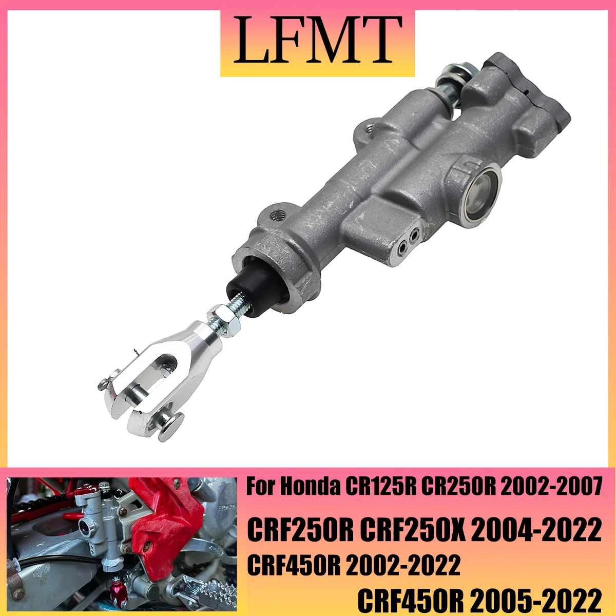 

New Motorcycle Rear Brake Master Cylinder For HondaCR125R CR250R CRF 250R 450R CRF250R CRF450R CRF250X CRF450X Kayo T4 T6 K6