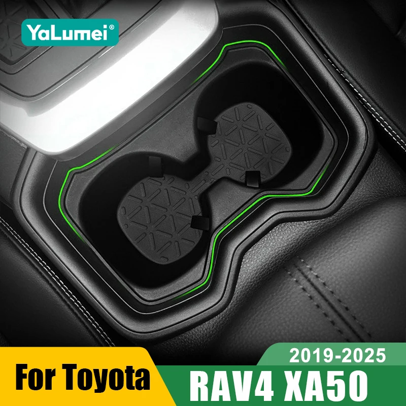 Für Toyota RAV4 XA50 2019 2020 2021 2022 2023 2024 2025 Mittelkonsolen-Becherhalter-Einsatz Doppelbecher-Aufbewahrungsorganizer Rutschfest