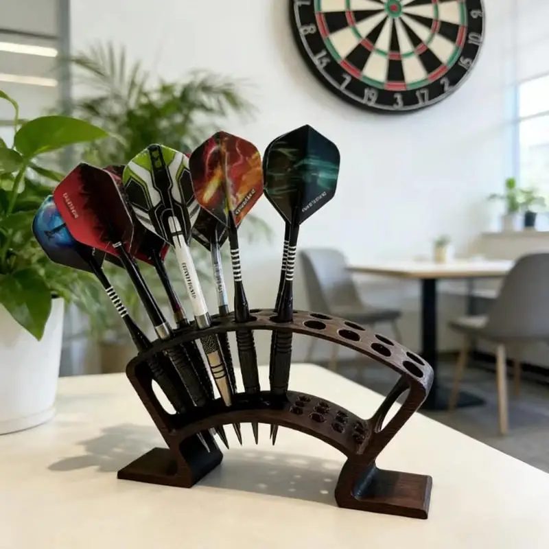 

Vertical Desktop Dart Storage Stand Compact 27 Holes Darts Organizer Display Rack For Enthusiast Gift Holder Case