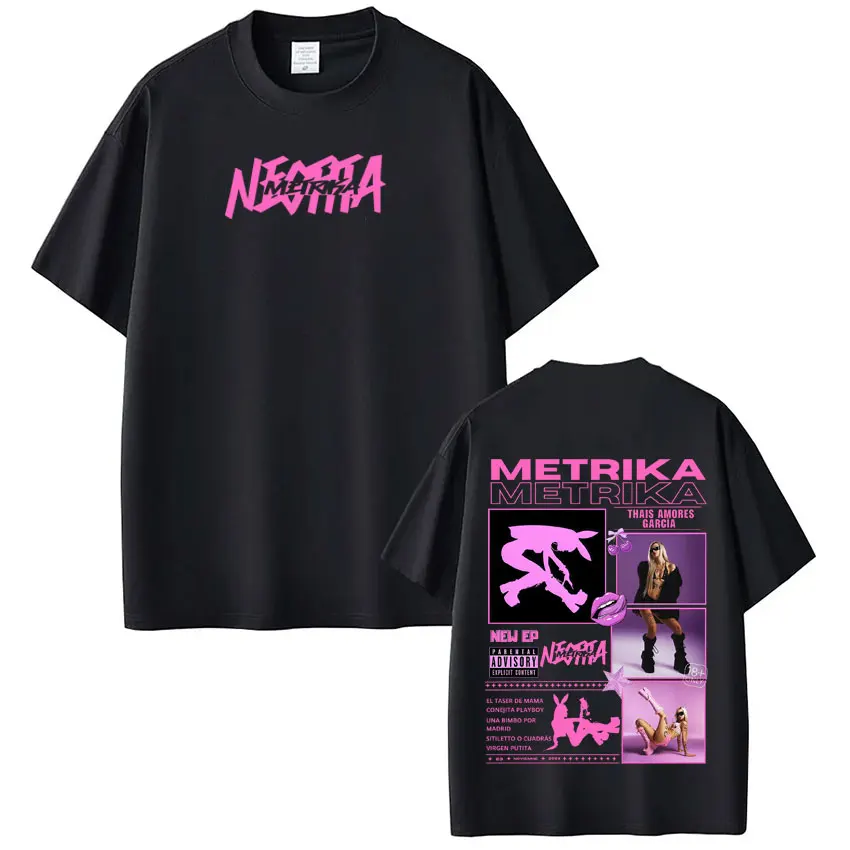 Singer Metrika Album Tour 2026 T-shirt Men Women Aesthetic Trendy T-shirt Short-sleeved Loose Cotton Casual Hip-hop T-shirts