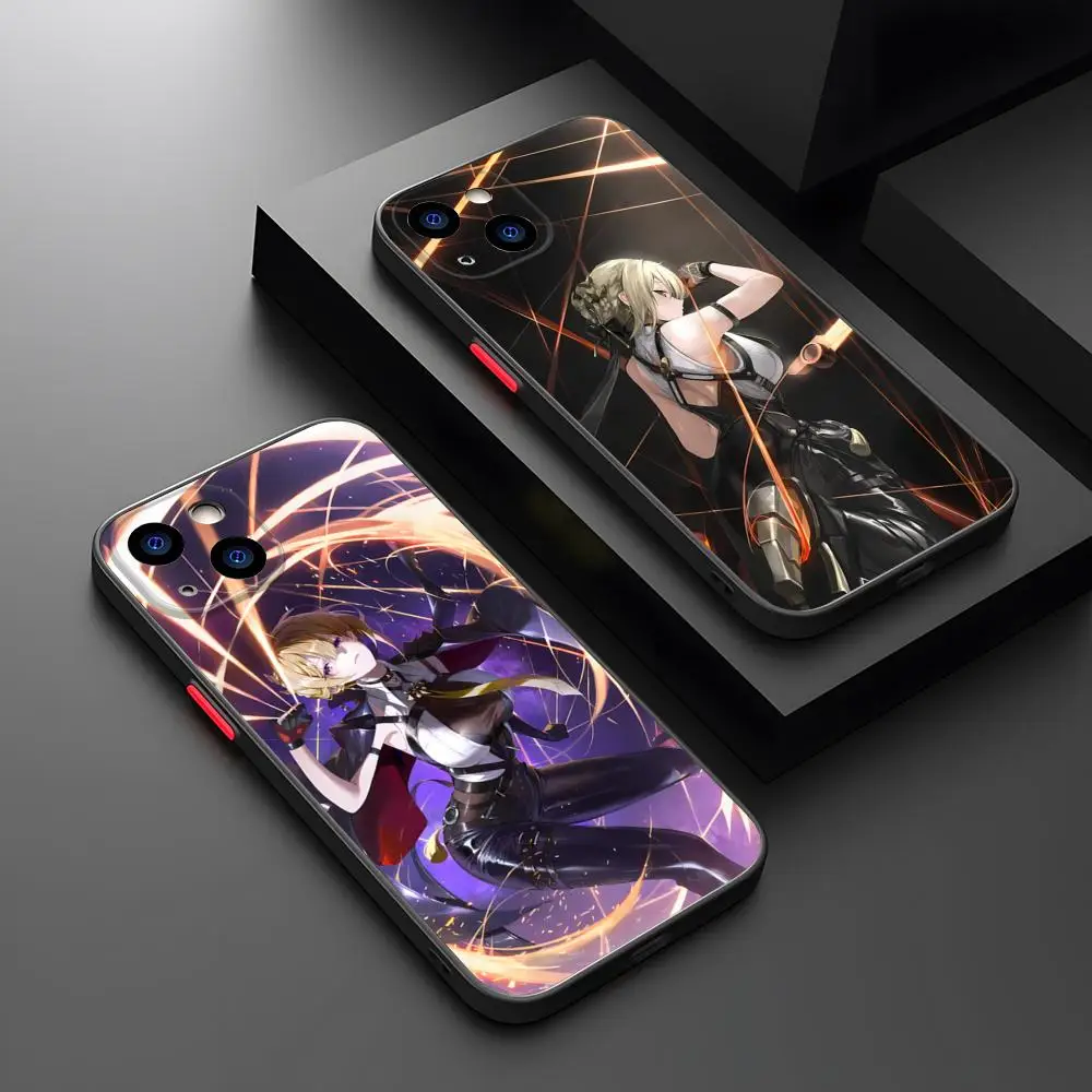 حافظة هاتف Evelyn Chevalier شفافة غير لامعة لهاتف 16 15 آيفون 12 11 13 Pro Max X XR XS 8 SE غطاء خلفي صغير