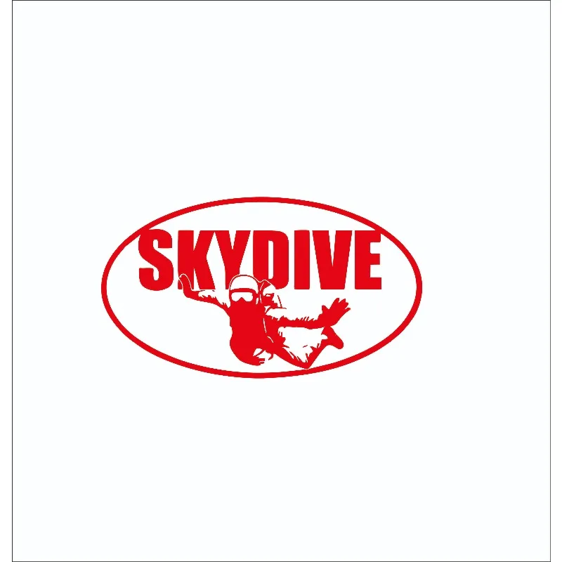 1pc Skydiving-Skydiver Sticker-Decal Style Skydiving Fun Parachuting Vinyl Decal Sticker Car Waterproof Car Decal Bumper Decal - view 6