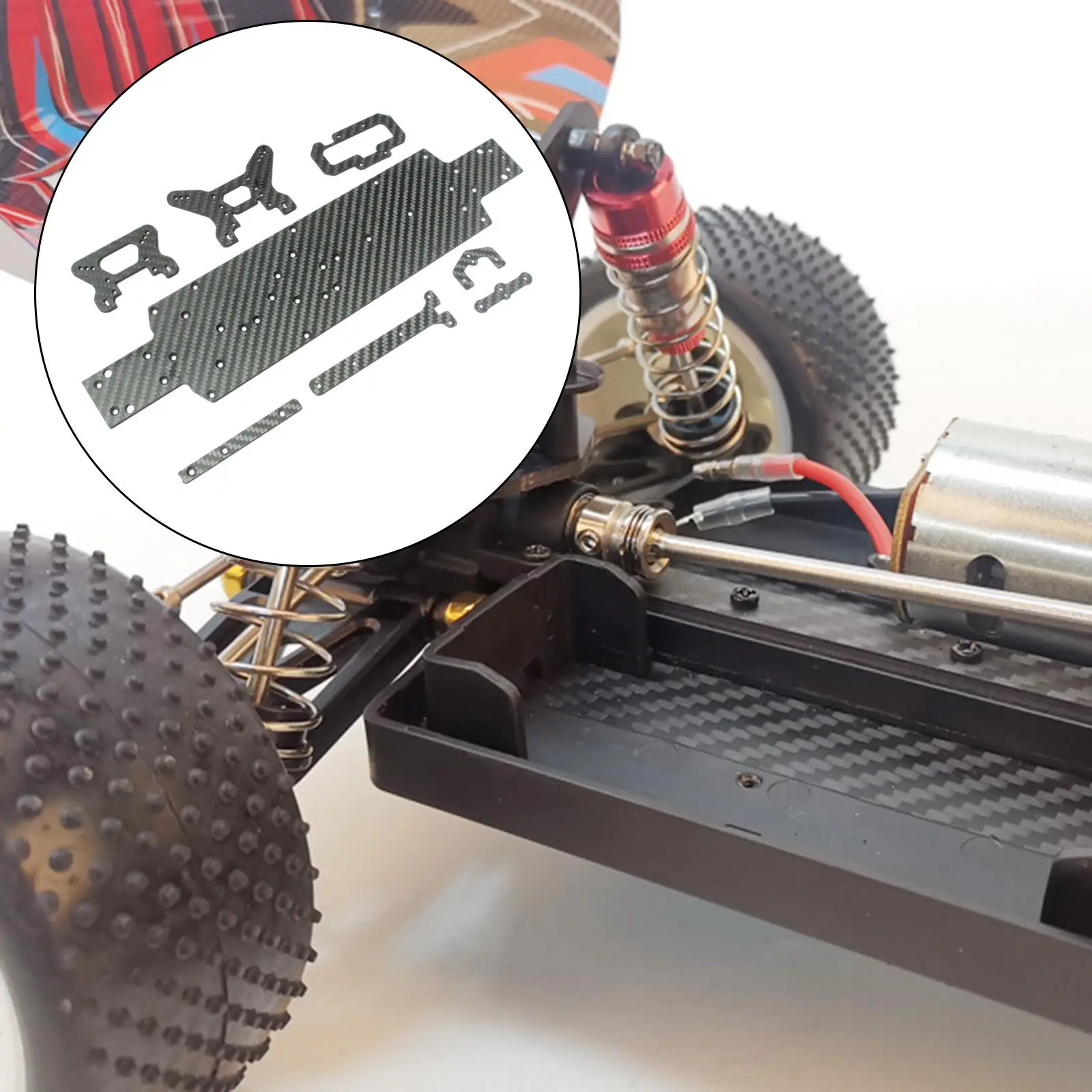 

Front and Rear Shock + Chassis for 104001 Car Replacements