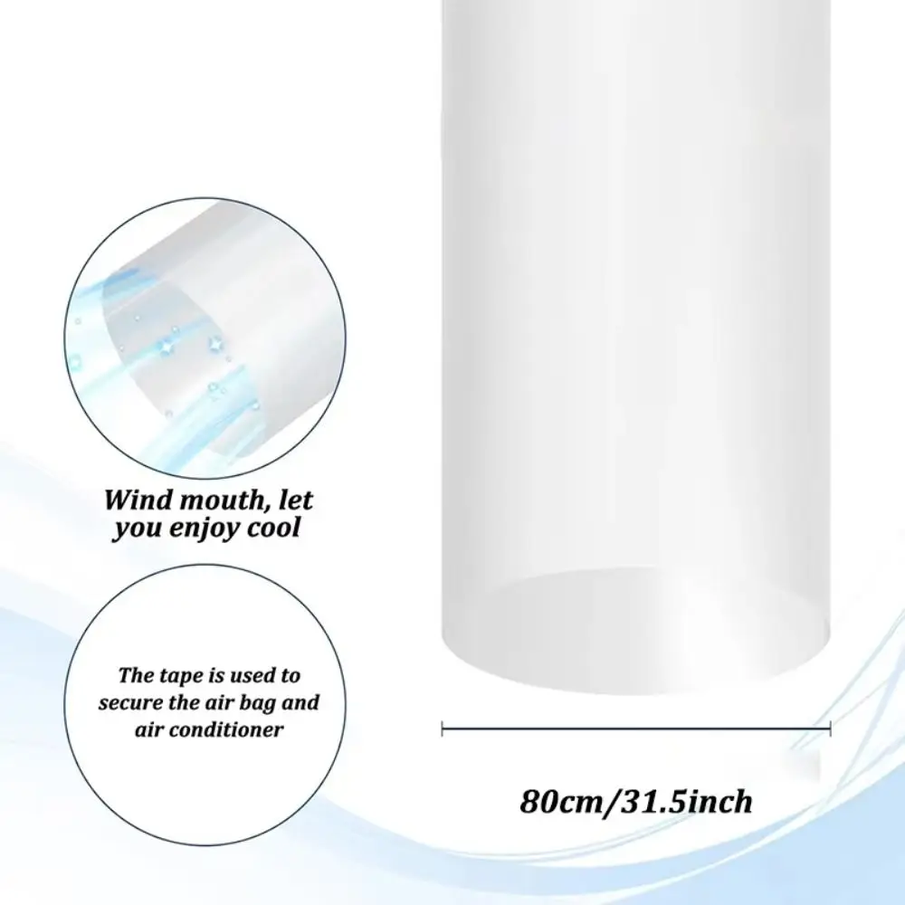 8/10/15/20M Air Conditioner Extended Bag Plastic Summer Cooling Air Conditioner Blowing Guide Flexible Wind Duct Bag