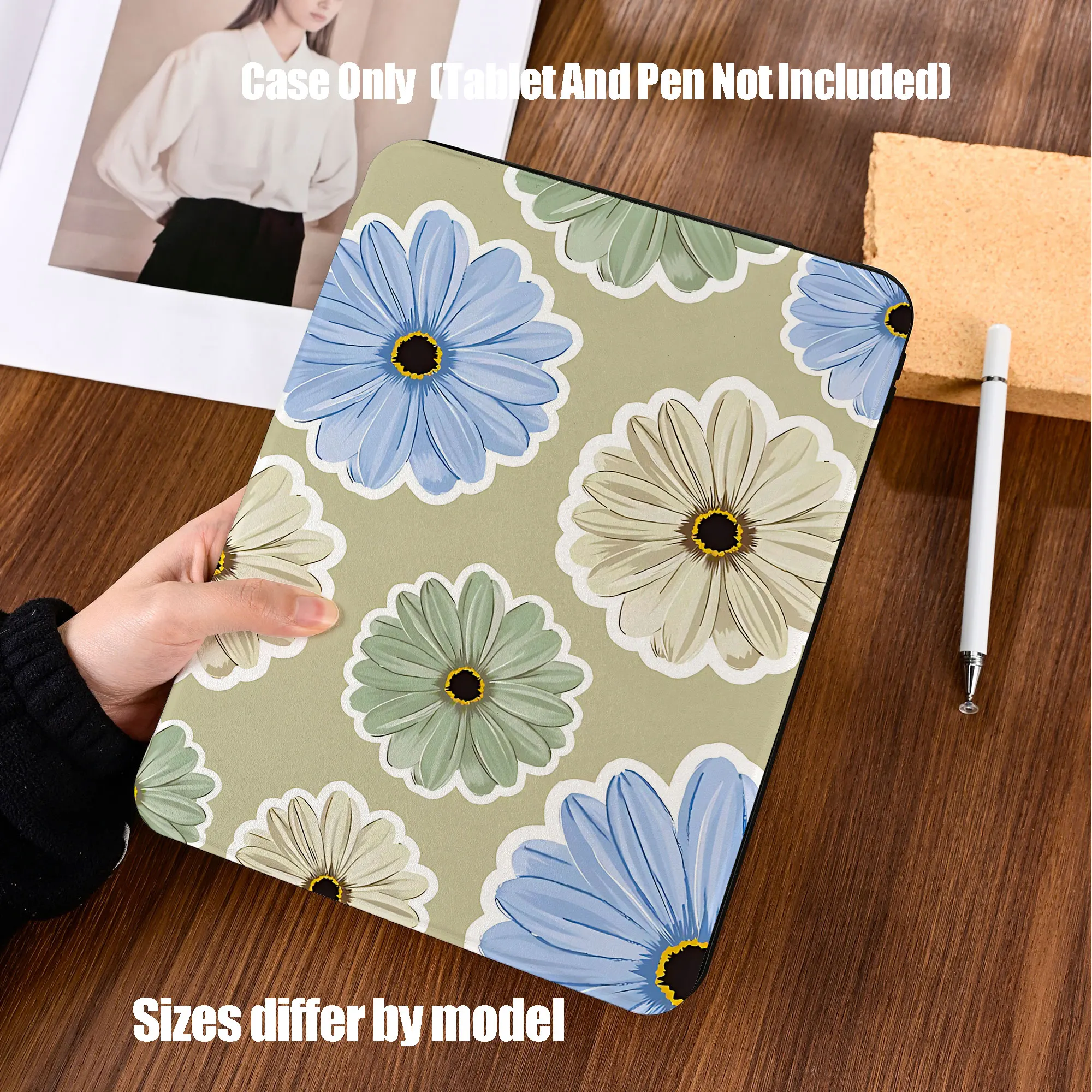 Shockproof TPU Tablet Protective Case with Pencil Holder Auto Sleep Wake for Apple /Samsung/Xiaomi/Redmi/Huawei/Honor