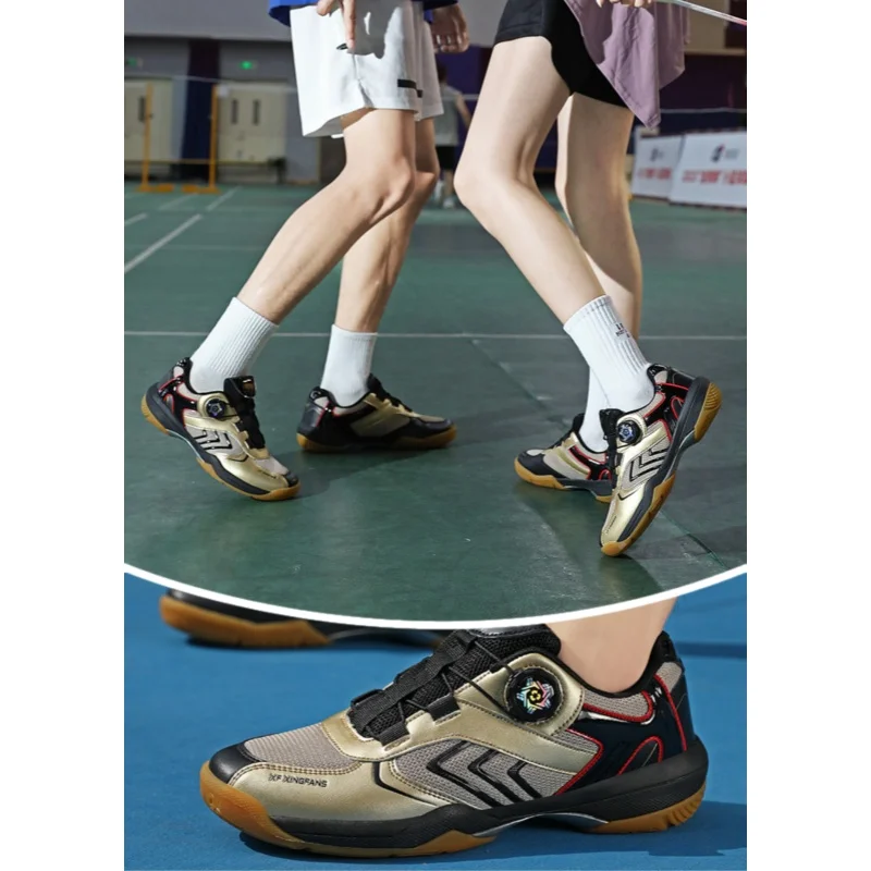 Indoor Badminton Shoes Anti-Slip Lightweight Breathable Balance Grip Innovative Design Suitable for Men And Women