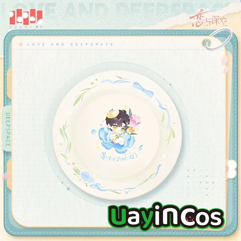 In Stock Official Love and Deepspace Zayne Caleb  Rafayel Ceramic Plate Kitchen Supplies Plate Spring Melody Series Anime Game