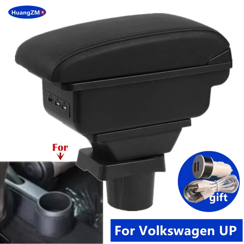 Für Volkswagen UP Armlehnenbox Für Skoda Citigo VW UP Seat Mii Auto-Armlehnenkonsole Aufbewahrungsbox Spezielles Nachrüst-Autozubehör