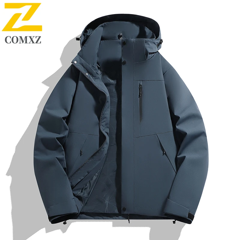 

2025 New Couple Charge Jacket Fashionable Versatile Windproof Waterproof Wear Resistant Hooded Jacket Outdoor Camping Hiking Top