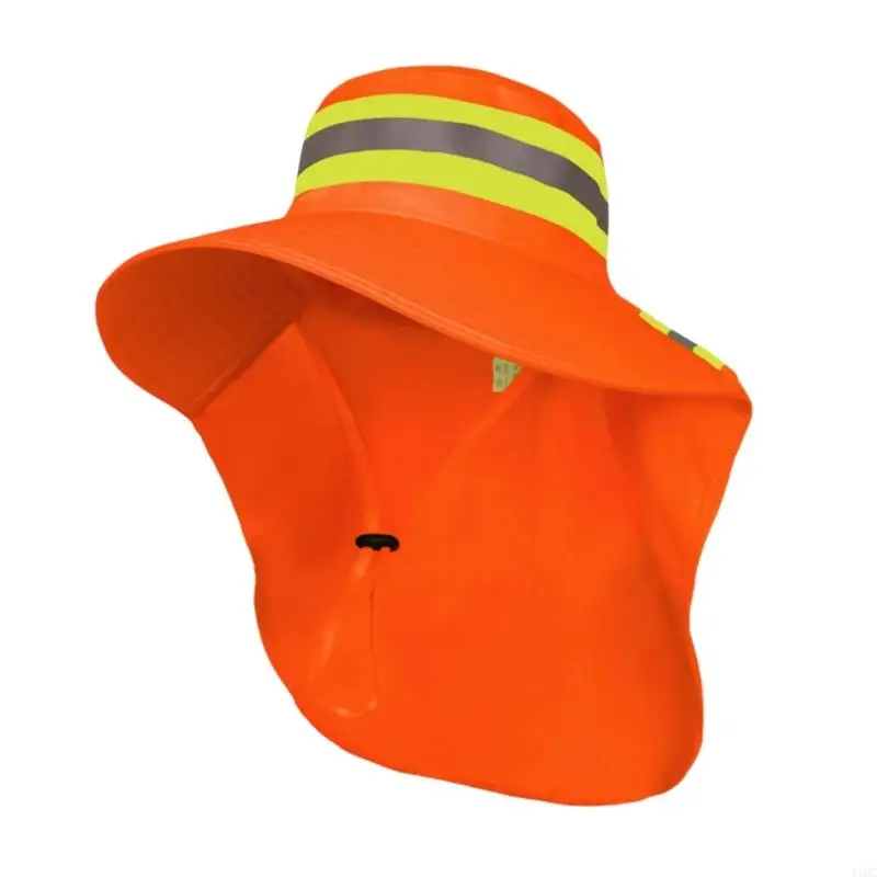Comfortable Adjustable Sun Cap With Reflective Features Wide Brims Outdoor Caps For Cycling And Camping 