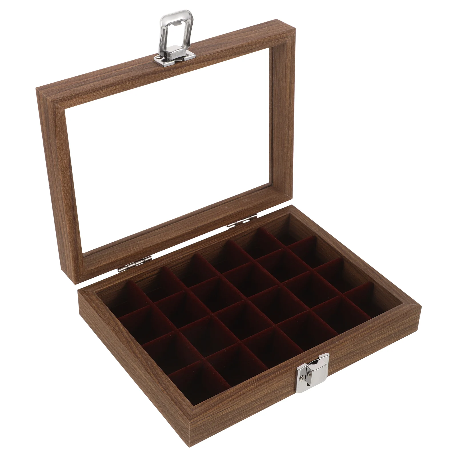 

Jewelry Box Exhibition Display Cabinet Organizers Bead Bracelet Tray Earring Holder Drawer Chest