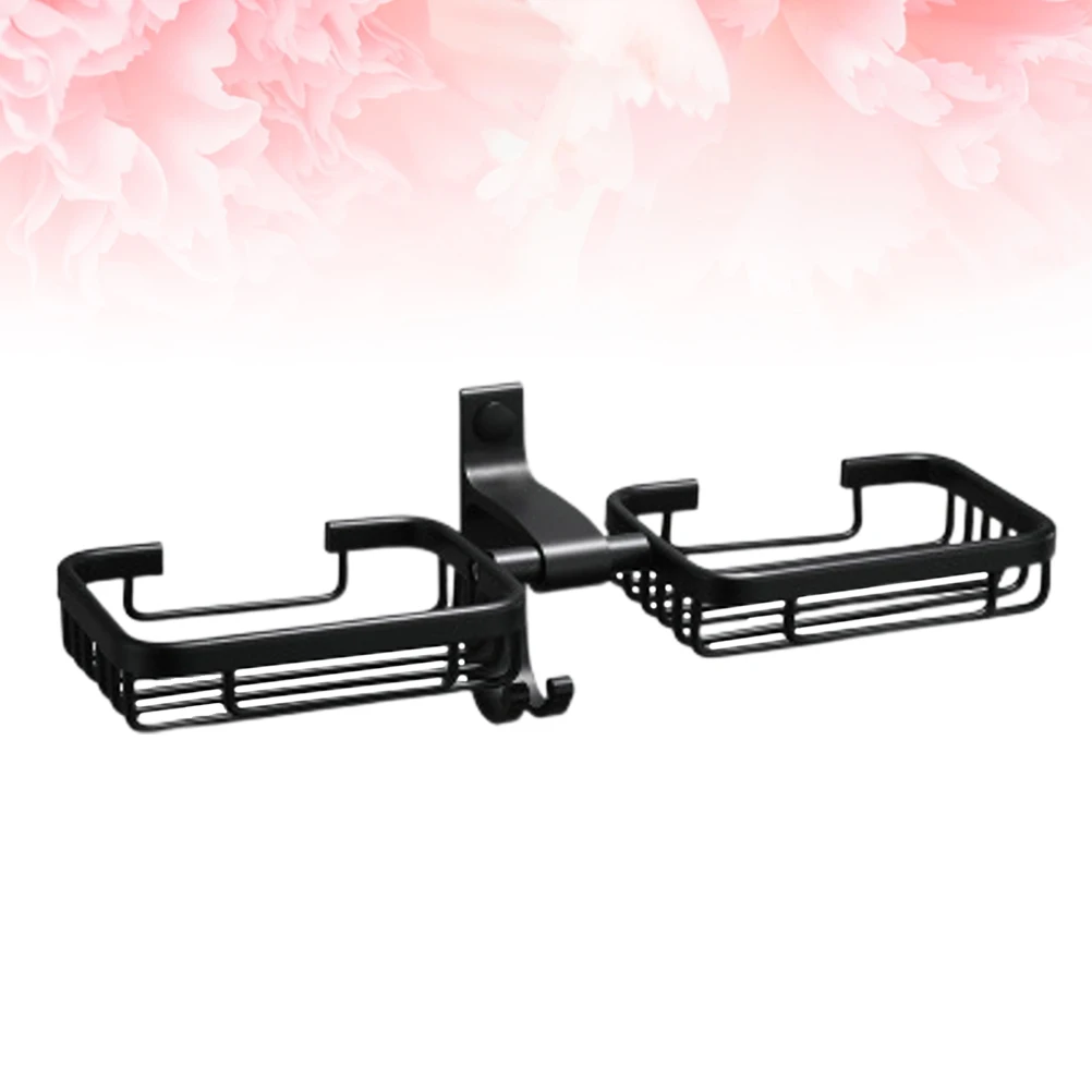 

Aviation Aluminum Soap Dish Wall Mount Drain Rack Sponge Holder Kitchen Storage Shelf Bathroom Organizer Space Saving
