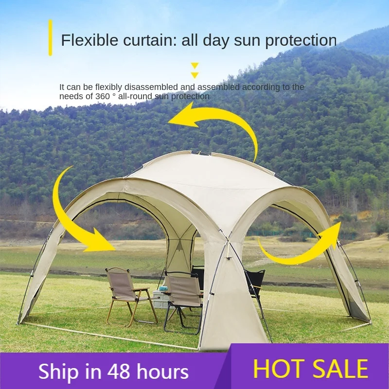 

POWER LEAPOutdoor Sun Protection Dome Canopy Tent Weatherproof Oversized Camping Equipment Tarp Sunshade for Camping