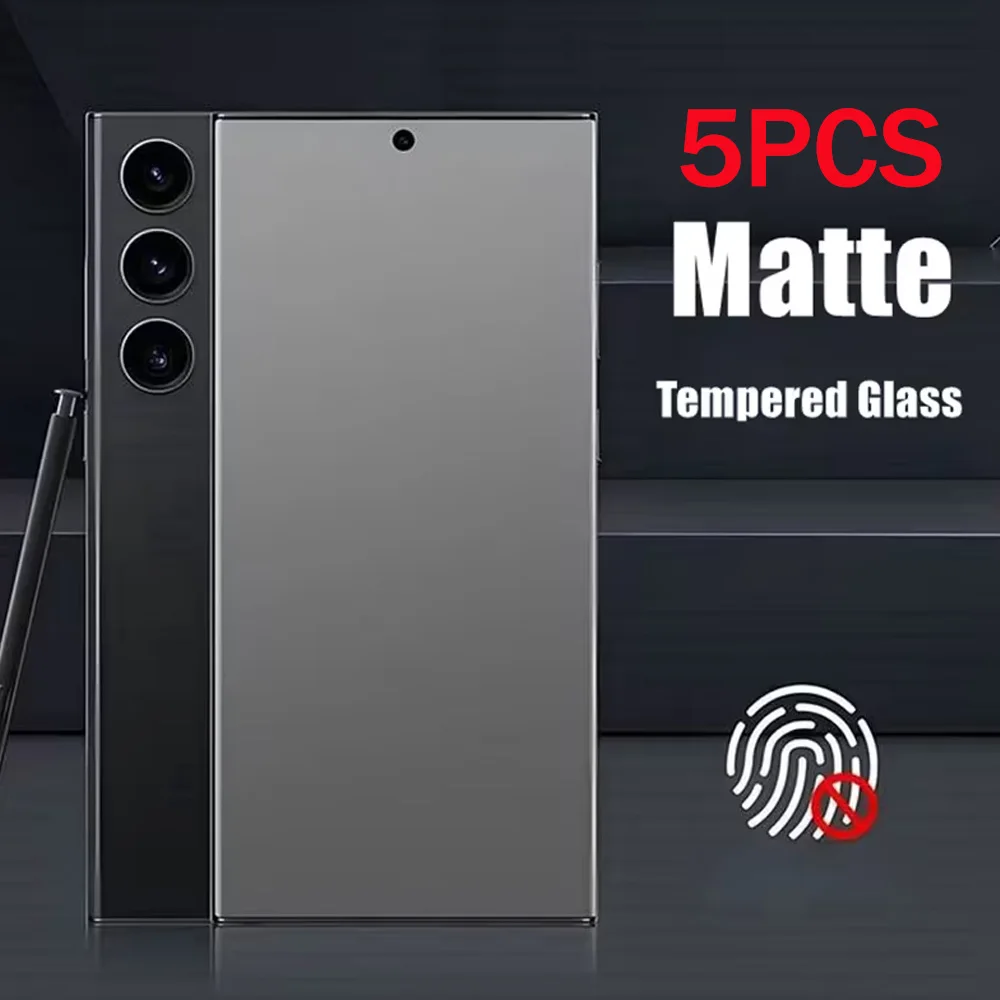5 Stück Matte Displayschutzfolie für Samsung S25 Ultra S25 S24 S23 S22 Plus S21 A56 A57 A37 A26 A25 A16 A17 A22 A70 Gehärtetes Glas