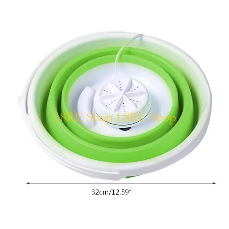 l8re折りたたみusbトラベルワッシャー4ギアミニ折りたたみ式ランドリータブ容量10Lベビー服の下着のための旅行用